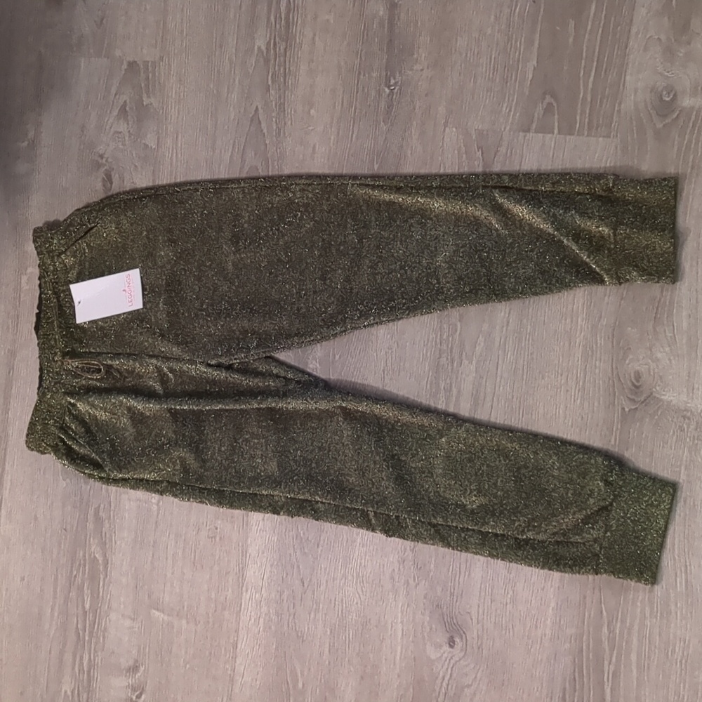 Leggings park gold joggers size large/XL
